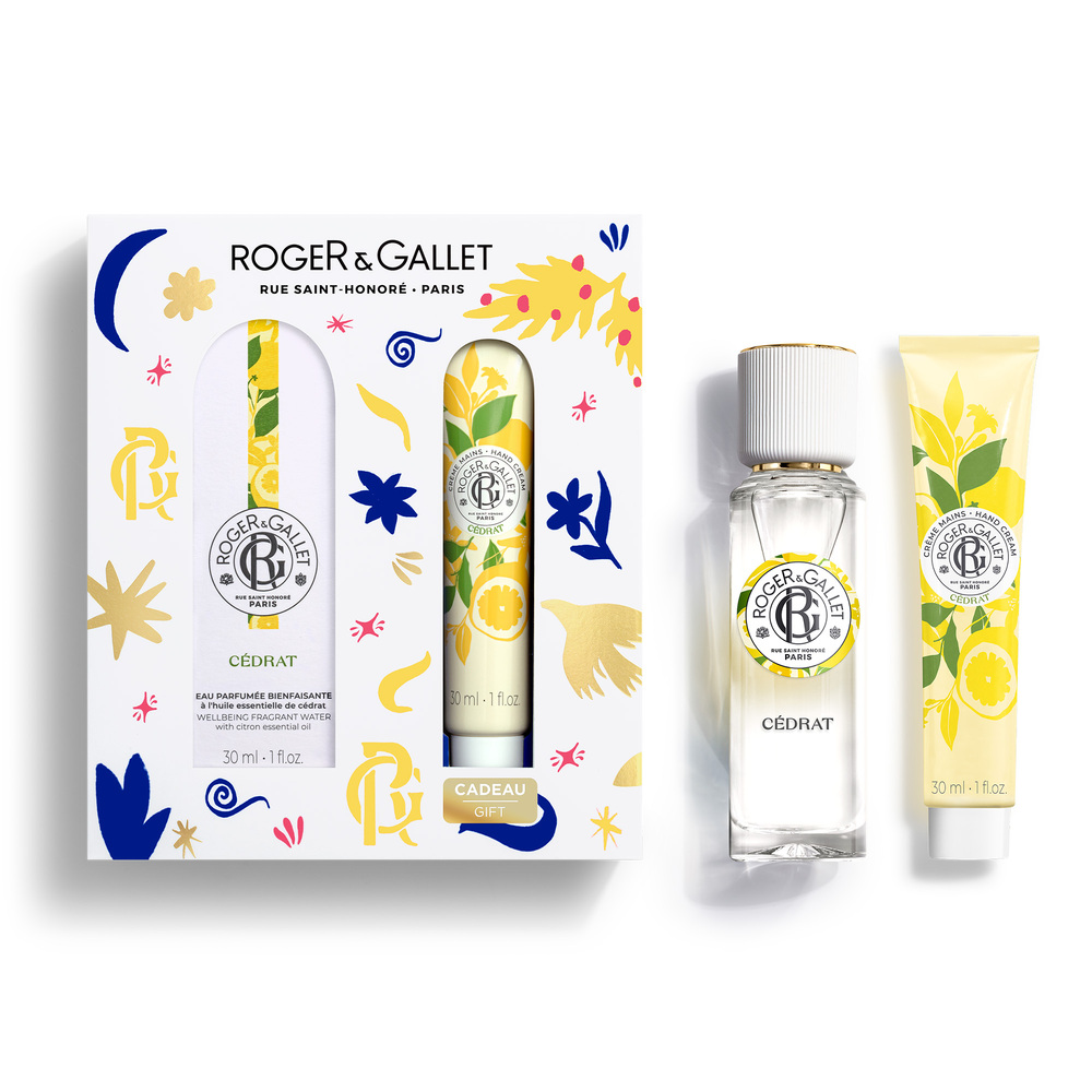 ROGER & GALLET - PROMO PACK CEDRAT Eau Parfumee Bienfaisante - 30ml & Creme Main - 30ml